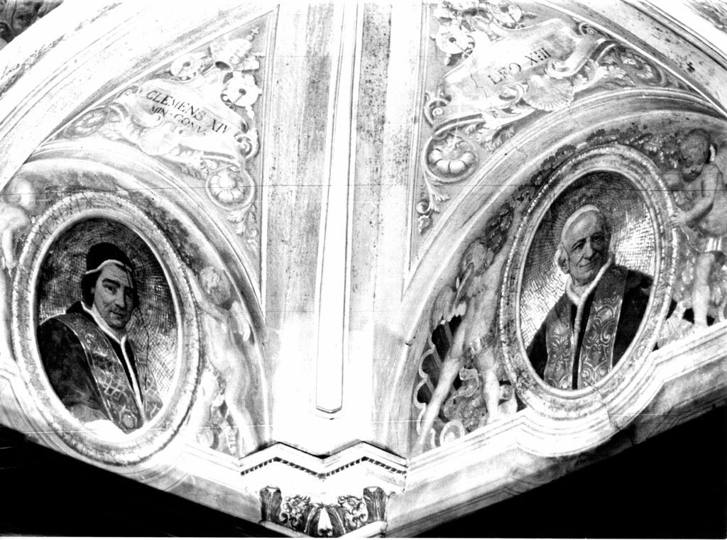 ritratti di papi (dipinto, ciclo) di Bruschi Domenico (sec. XIX)